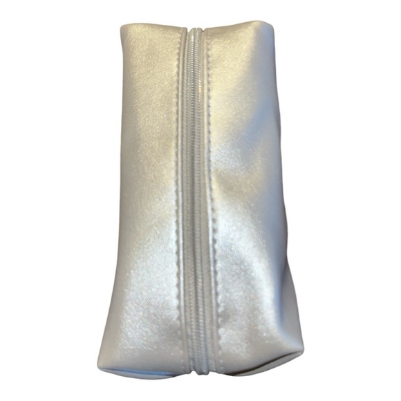 BVLGARI travel cosmetic bag silver NWOT designer case small size - Picture 3 of 11